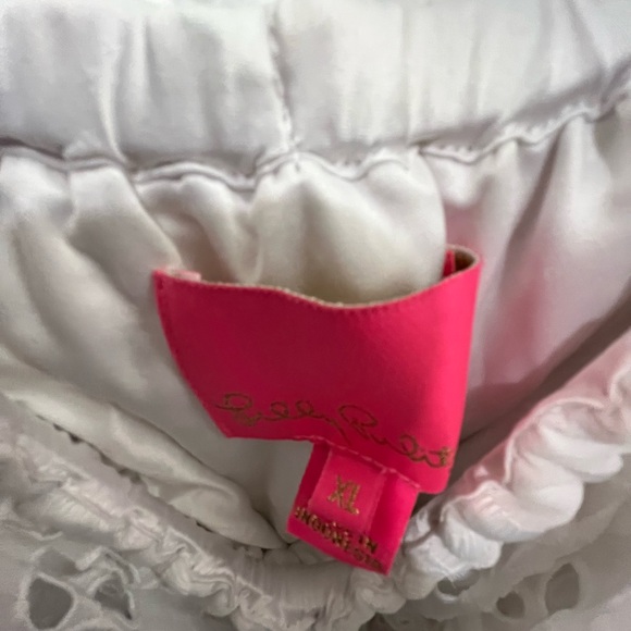 Lilly Pulitzer Off-Shoulder White Eyelet Dress - Picture 4 of 6